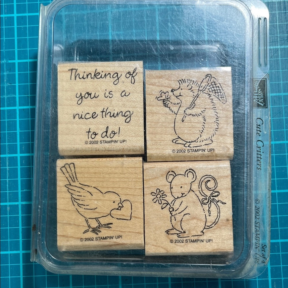 Stampin' Up! Cute Critters Wood Stamps - Natural Wood